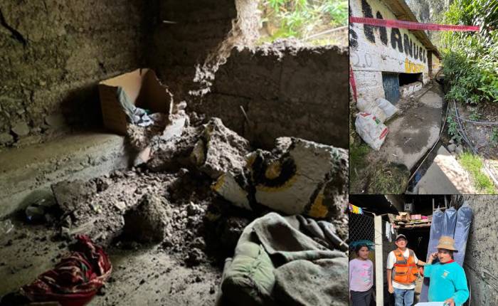 lluvias intensas dejan vivienda inhabitable en Huari y bloquean vía en Bolognesi